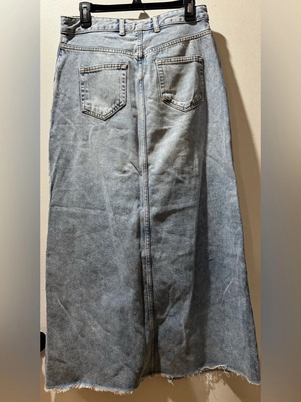 Pilcro Light Blue Denim Piece with Black Stitching Accent